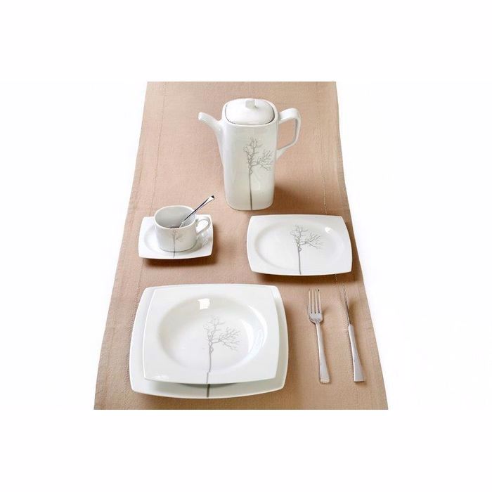 Cryspo Trio Σουπιέρα Πορσελάνης Λευκή 'KYOTO GREY' 5528809G Cryspo Trio Soupiera Porselanis Lefki 'KYOTO GREY' 5528809G